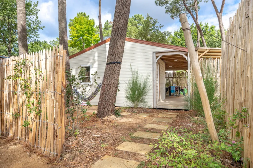 Accommodation - Cottage Garden 3Bd | Premium - 32M² - Covered Terrace - Tv - Dw - Plancha - Outdoor Bath - Free Wifi - Flower Camping Les Biches