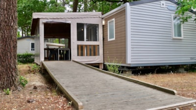 Mobile home Life 2bd | PREMIUM-32m²-PRM-A/C-TV-DW-Plancha-Free wifi-Covered terrace