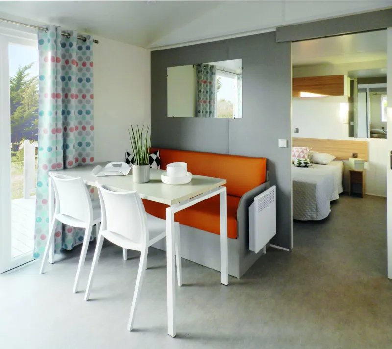Mobil-Home Life 2Ch | Premium-32M²-Pmr-Clim-Tv-Lv-Plancha-Wifi Gratuit-Terrasse Couverte