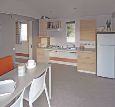 Mobile home Life 2bd | PREMIUM-32m²-PRM-A/C-TV-DW-Plancha-Free wifi-Covered terrace