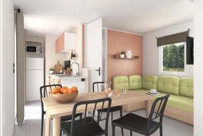 Mobile home Confort TV PLUS 3bd | COMFORT - 30m² - covered terrace - TV - plancha