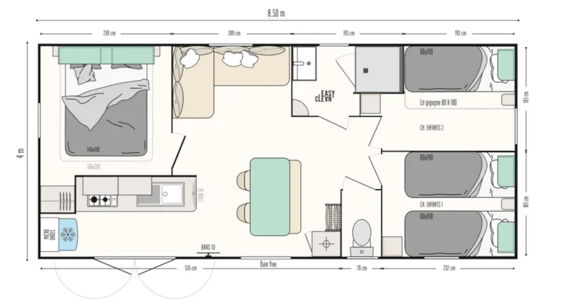 Privilège 3 Chambres Terrasse Couverte