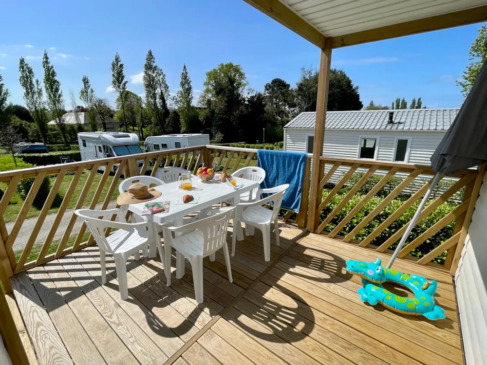 Location - Confort 2 Chambres Terrasse Semi Couverte - Camping du Val