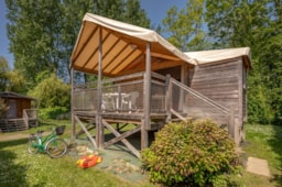 Mietunterkunft - Zelt Safari - 34M² - 2 Schlafzimmer - - Clico Chic - Camping Longchamp