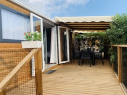 Accommodation - Mobilhome Rose Top Presta - 38M² - 3 Bedrooms - - Clico Chic - Camping Longchamp