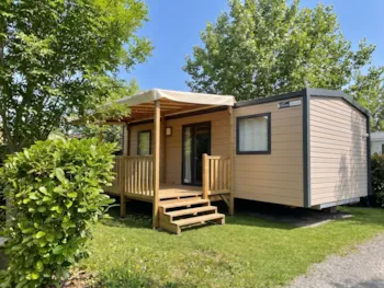 Mietunterkunft - Mobilheim Komfort 2 Zimmer - Camping Ibarron