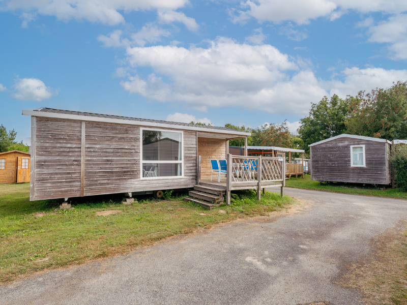 Mobil-home Premium 28m² - 2 chambres + TV + Terrasse + draps et serviettes