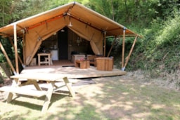 Location - Safari Lodge Xl - Camping Moulin de Chaules