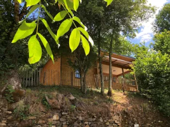 Accommodation - Wooden Cottage 2Ch Tv - Camping Moulin de Chaules