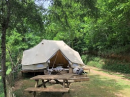 Location - Tente Glamping Sans Sdb - Camping Moulin de Chaules