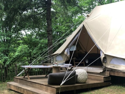 Glamping tent without bathroom