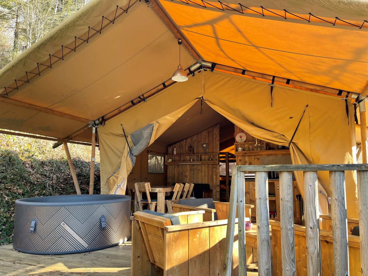 Location - Safari Lodge Spa 2Ch - Camping Moulin de Chaules