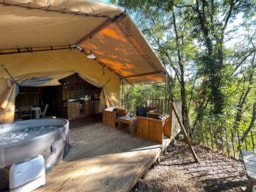 Huuraccommodatie(s) - Safari Lodge Spa 2Ch - Camping Moulin de Chaules