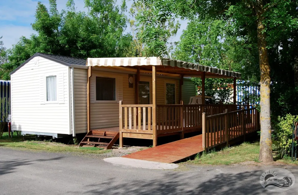 Location - Mobil-Home Confort Pmr 2 Chambres 32 M² - Camping Les Mizottes
