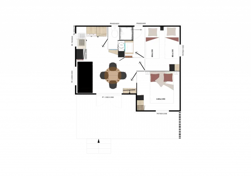 Chalet Privilège 2 Chambres