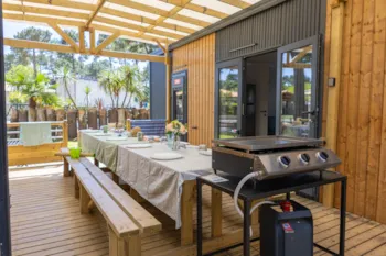 Location - Mobil-Home Tribu Privilège - Camping Eden Villages Le Caravan'Ile