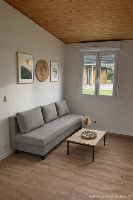 Location - Chalet Premium - 39M² -  2 Chambres / Terrasse Couverte - Domaine De La Vingeanne