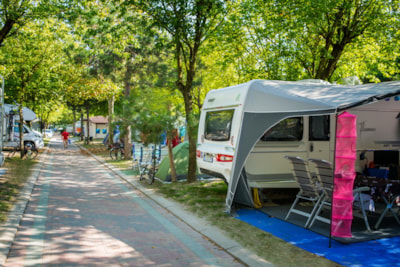 Pitch STANDARD M car + tent or caravan or camping-car + electricity 10A - 70/80 m² — 2
