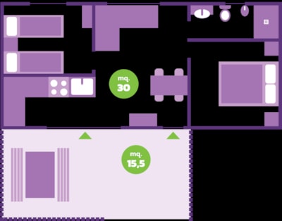 'Lilla' mobile home - 30m² - 2 bedrooms — 7