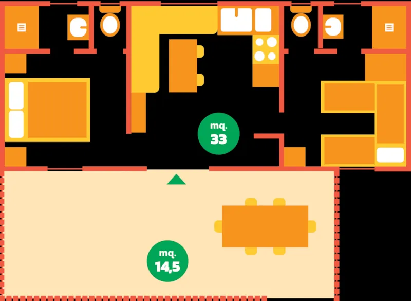 Mobile Home 'Ninfea' - 33M² - 2 Chambres