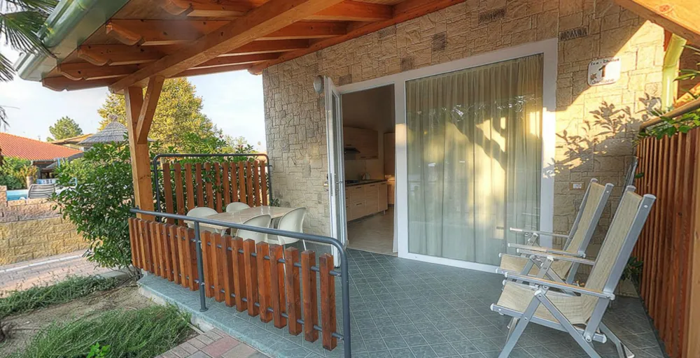 Location - Eco Trekkershut 'Orchidea' - 42M² - 2 Chambres À Coucher - Camping Village Tahiti