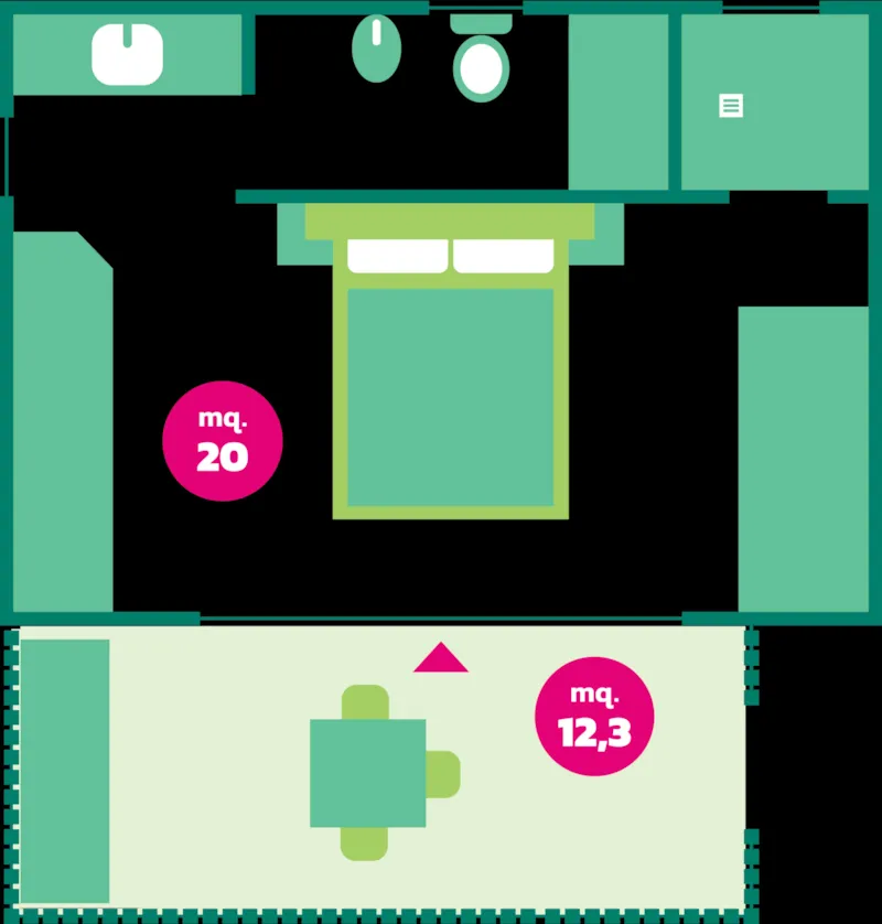 Mobile Home 'Tulipano' - 22M² - 1 Chambre