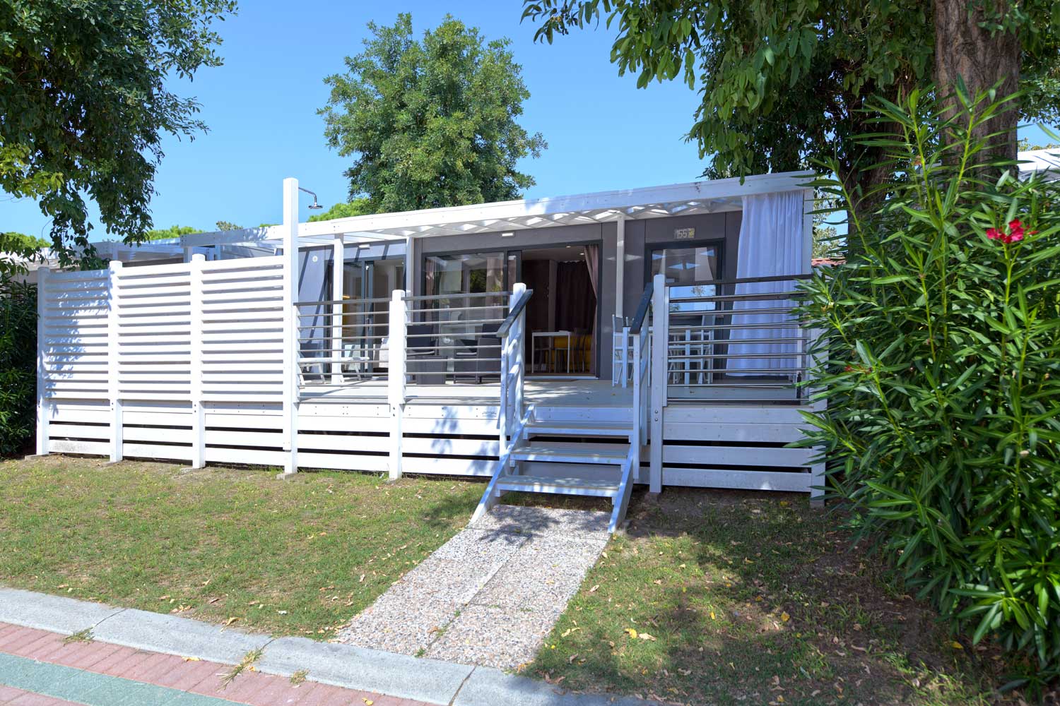 Location - Mobilhome 'Giglio' - 35M² - 2 Chambres À Coucher - Tahiti Camping & Thermae Bungalow Park