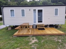 Huuraccommodatie(s) - Mobil-Home Irm 35M² / 3Kamers- Terrasse (Geen Hond) 1/6 Pers - CAMPING FLOREAL