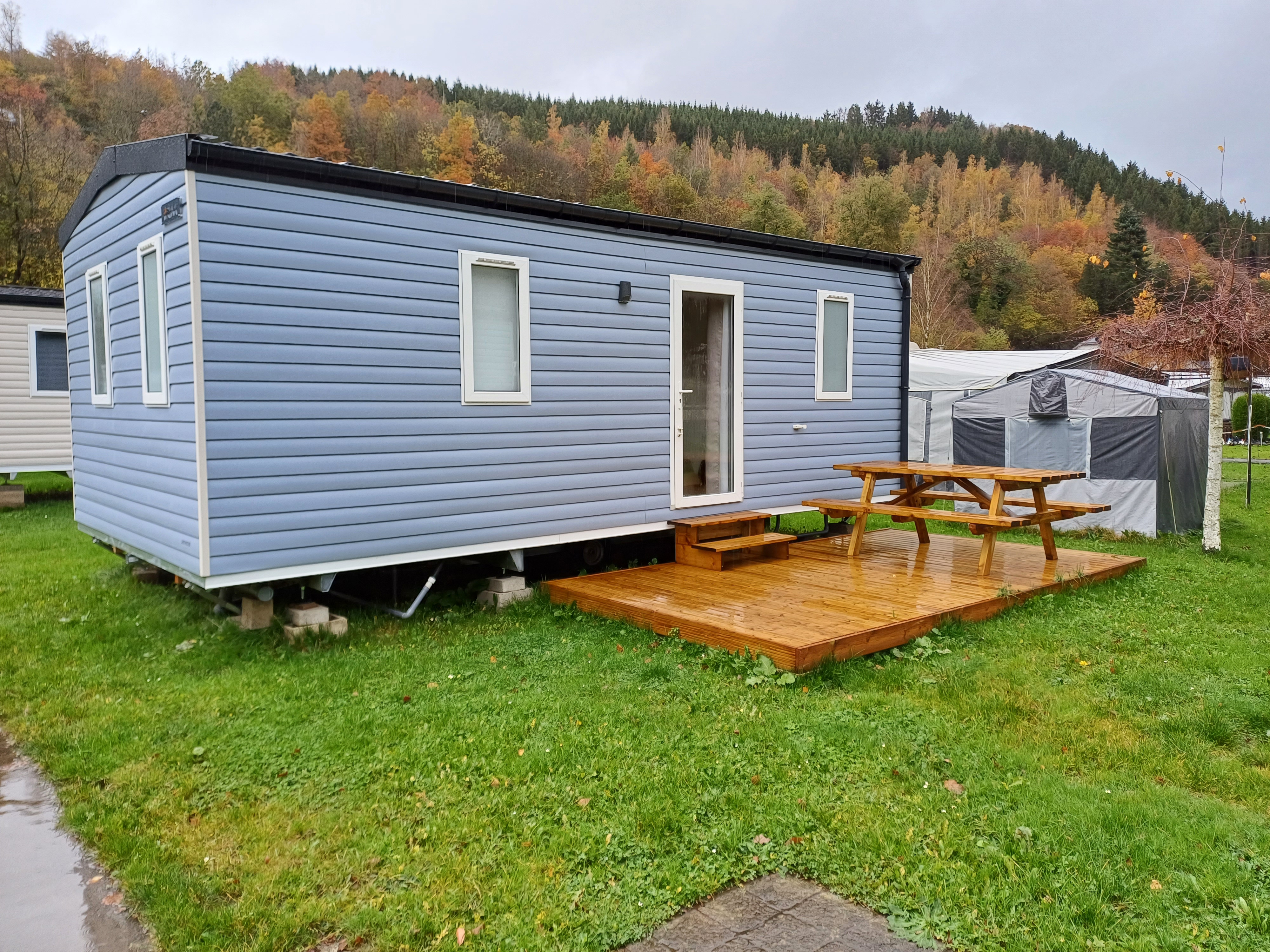 Location - Mobil-Home Irm 32M² / 2 Chambres - Terrasse (Chien Non Admis) 1/4 Pers - Camping Floreal La Roche-en-Ardenne 1