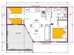 Mietunterkunft - Chalet 2 Zimmer 33M² (N°11503) - Camping & Gîtes PORT CARRERE
