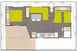 Mietunterkunft - Mobilhome 2 Zimmer 25M² (N°11506) - Camping & Gîtes PORT CARRERE