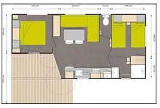 Mietunterkunft - Mobilhome 2 Zimmer 25M² (N°11508) - Camping & Gîtes PORT CARRERE