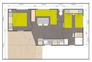 Mietunterkunft - Mobilhome 2 Zimmer 25M² (N°115809) - Camping & Gîtes PORT CARRERE