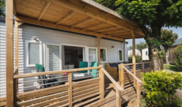 Huuraccommodatie(s) - Stacaravan Premium By Roan 35M²|3 Slaapkamers|Airconditioning|Tv|Balkon Terras - Homair-Marvilla - Camping-Village Château de Fonrives