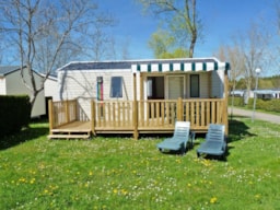 Huuraccommodatie(s) - Stacaravan Comfort Xl 25M²|2 Slaapkamers| Balkon Terras - Homair-Marvilla - Camping-Village Château de Fonrives