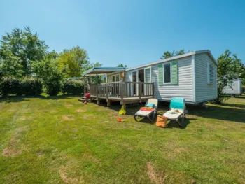 Mietunterkunft - Mobilheim Comfort Xl 32M²|2 Schlafzimmer | Tv| Terrasse Balkon - Camping Marvilla Parks - Château de Fonrives