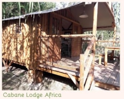 Location - Cabane Africa 16M² - 2 Chambres / Terrasse Semi-Couverte 12M² - Domaine naturiste de Chaudeau