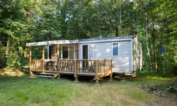 Location - Mobilhome Riviera Suite 33M² - 2 Chambres / Terrasse Semi-Couverte 15M² - Domaine naturiste de Chaudeau