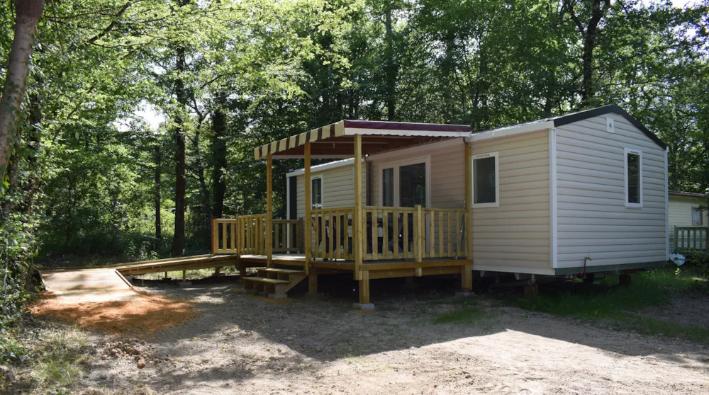 Accommodation - Mobil Home Life- Adapted To The People With Reduced Mobility - Domaine naturiste de Chaudeau