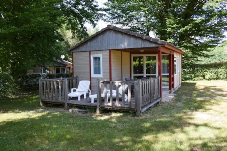 Accommodation - Chalet 29M² - 2 Bedrooms / Half-Covered Terrace 18M² - Domaine naturiste de Chaudeau