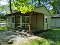 Huuraccommodatie(s) - Chalet - 27M² - 2 Slaapkamers - Overdekt Terras - Camping Le Moulin de Mellet