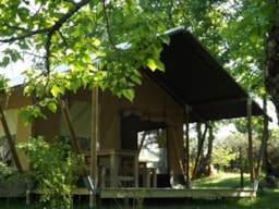 Mietunterkunft - Ultra Spacious Safari Tent - Camping FONTAINE DU ROC