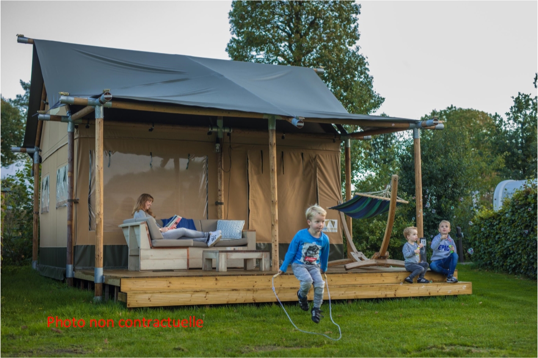 Location - Tente Lodge - Camping Fontaine du Roc