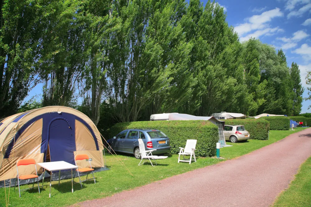 Emplacement - Emplacement Confort : Emplacement + Electricité 16 Ampères (Tente/Caravane/Camping Car) - Camping Seasonova Haliotis