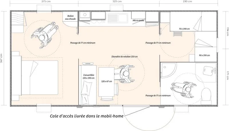 Handi Casa - Pmr - 2 Chambres - Samedi