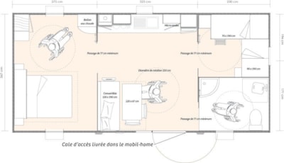 HANDI CASA - adapted for people with reduced mobility - 2 bedrooms - SATURDAY