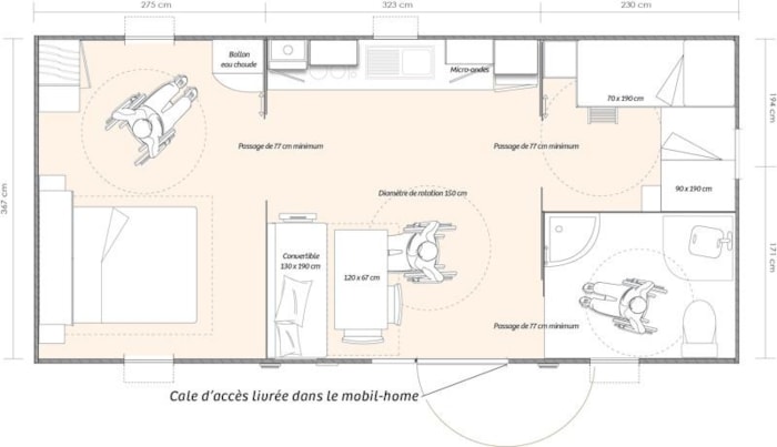 Handi Casa, Confort + Premium - Pmr - Clim & Tv & Plancha - 2 Chambres