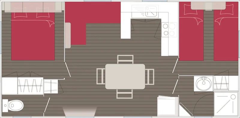 Tampico - 2 Chambres - Dimanche - Non Climatisé