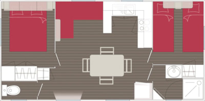 TAMPICO - 2 Bedrooms - SATURDAY - non air-conditioned