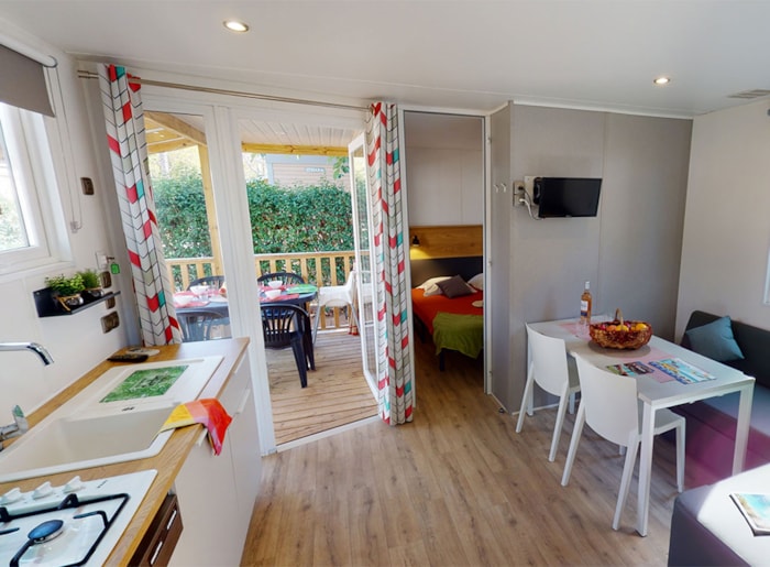 Mobil Home Sainte-Croix - 28M² - 2 Chambres + Tv + A/C